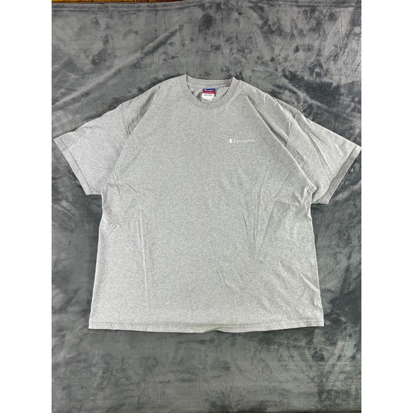 Vintage  Champion XL Gray T-Shirt Mens Authentic Athletic Apparel Spellout Logo - Picture 1 of 7